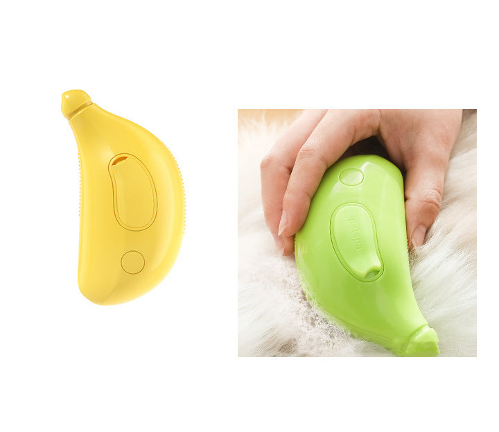 Cepillo de vapor 3 en 1 para mascotas, limpieza para gatos y perros, masaje con vapor.